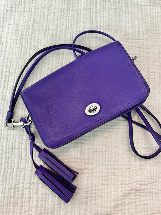Coach Handbags - Coach Legacy Leather Penny Shoulder Crossbody Bag 19914 Ultraviolet Purple